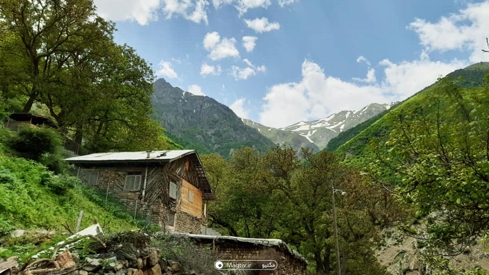 روستای جنگلی نسا عباس آباد