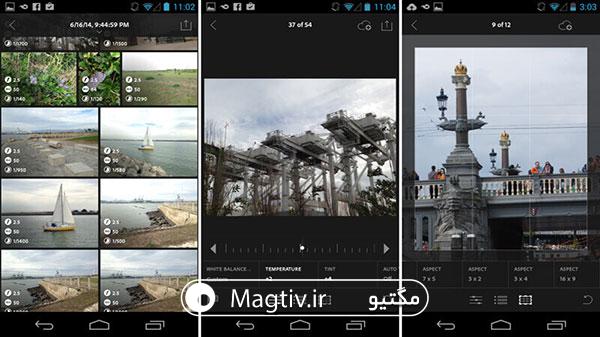 دانلود برنامه Adobe Lightroom ویرایشگر دیجیتالی تصاویر برای اندروید - مگتیو