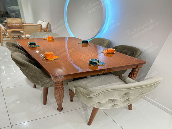 انواع رنگ میز ناهار خوری