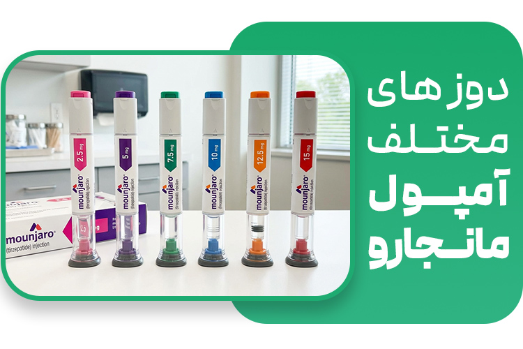 دوزهای مختلف آمپول لاغری مانجارو